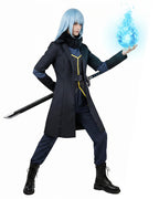 Adult Unisex TenSura Rimuru Costume Dark Blue Anime Inspired Outfit for Halloween Cosplay Carnivals