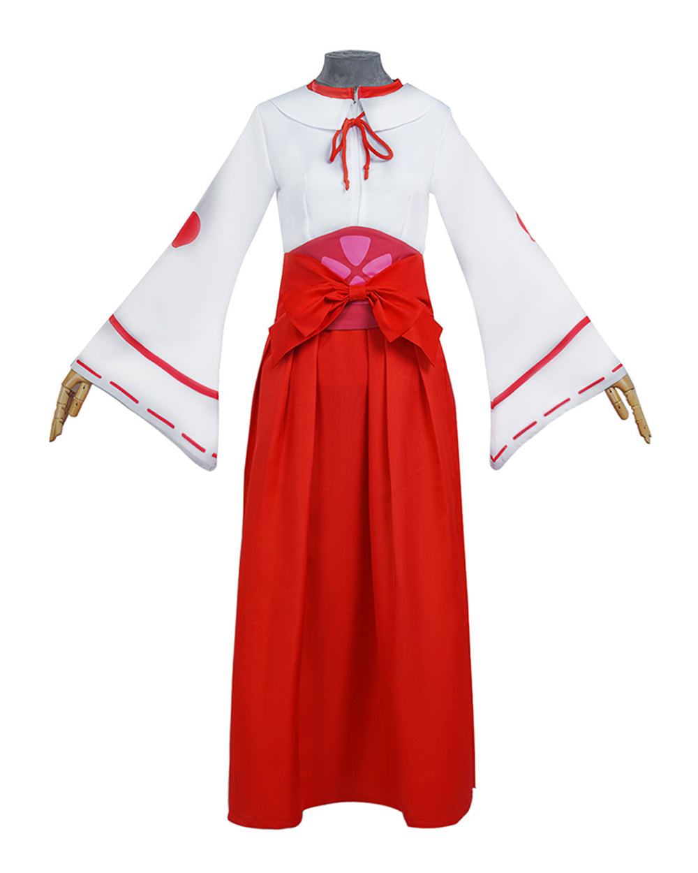 Women TenSura Shuna Costume White Red Kimono Dress for Comic Con Halloween Party
