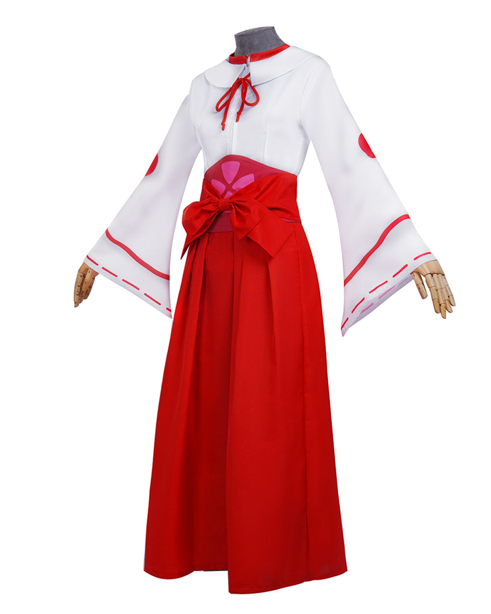 Women TenSura Shuna Costume White Red Kimono Dress for Comic Con Halloween Party