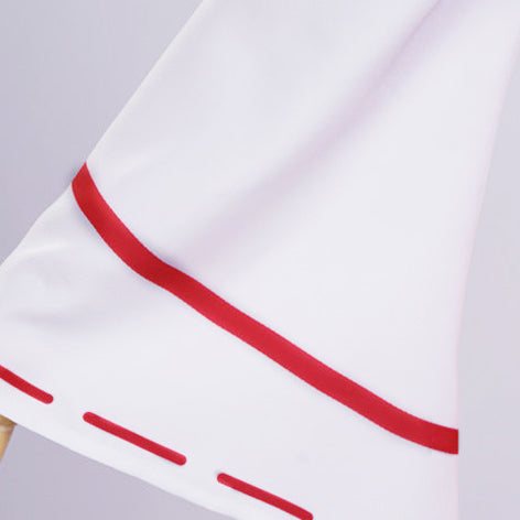 Women TenSura Shuna Costume White Red Kimono Dress for Comic Con Halloween Party