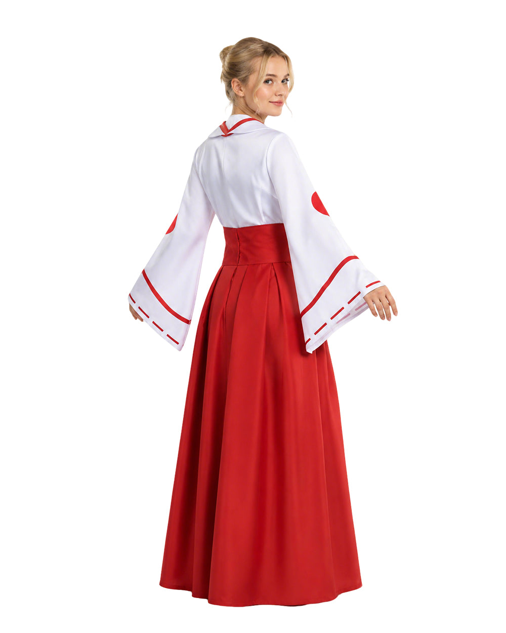 Women TenSura Shuna Costume White Red Kimono Dress for Comic Con Halloween Party