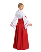 Women TenSura Shuna Costume White Red Kimono Dress for Comic Con Halloween Party