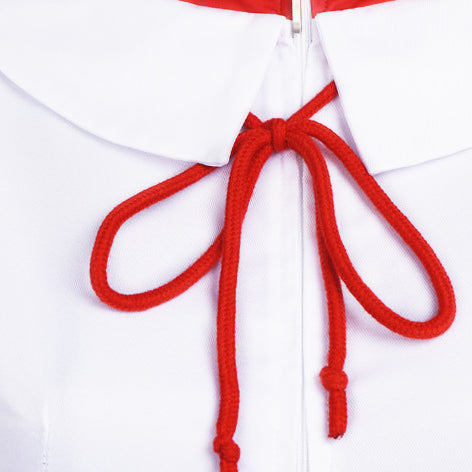 Women TenSura Shuna Costume White Red Kimono Dress for Comic Con Halloween Party
