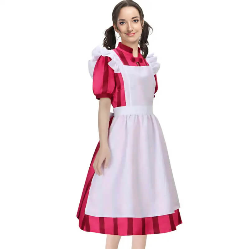 Lady Himi Cosplay Costume Maid Dress with Apron How Do You Live Halloween Dress Up Suit