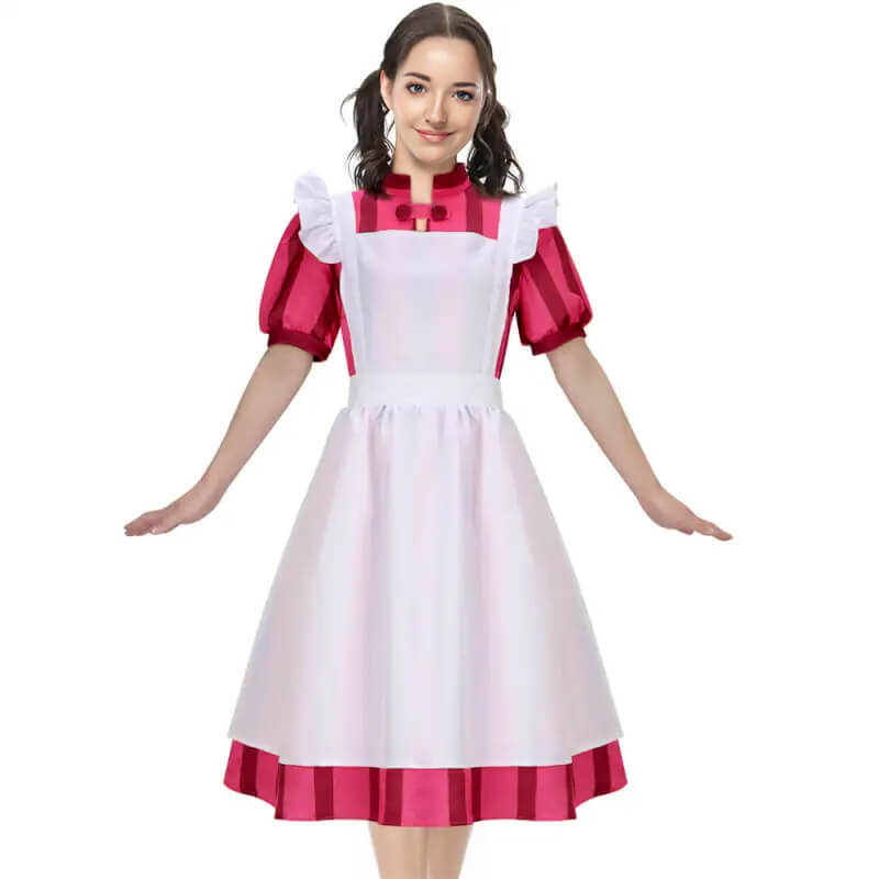 Lady Himi Cosplay Costume Maid Dress with Apron How Do You Live Hallow Sun Baby Lady Himi Cosplay Costume Maid Dress with Apron How Do You Live Hallow Sun Baby