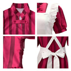 Lady Himi Cosplay Costume Maid Dress with Apron How Do You Live Halloween Dress Up Suit
