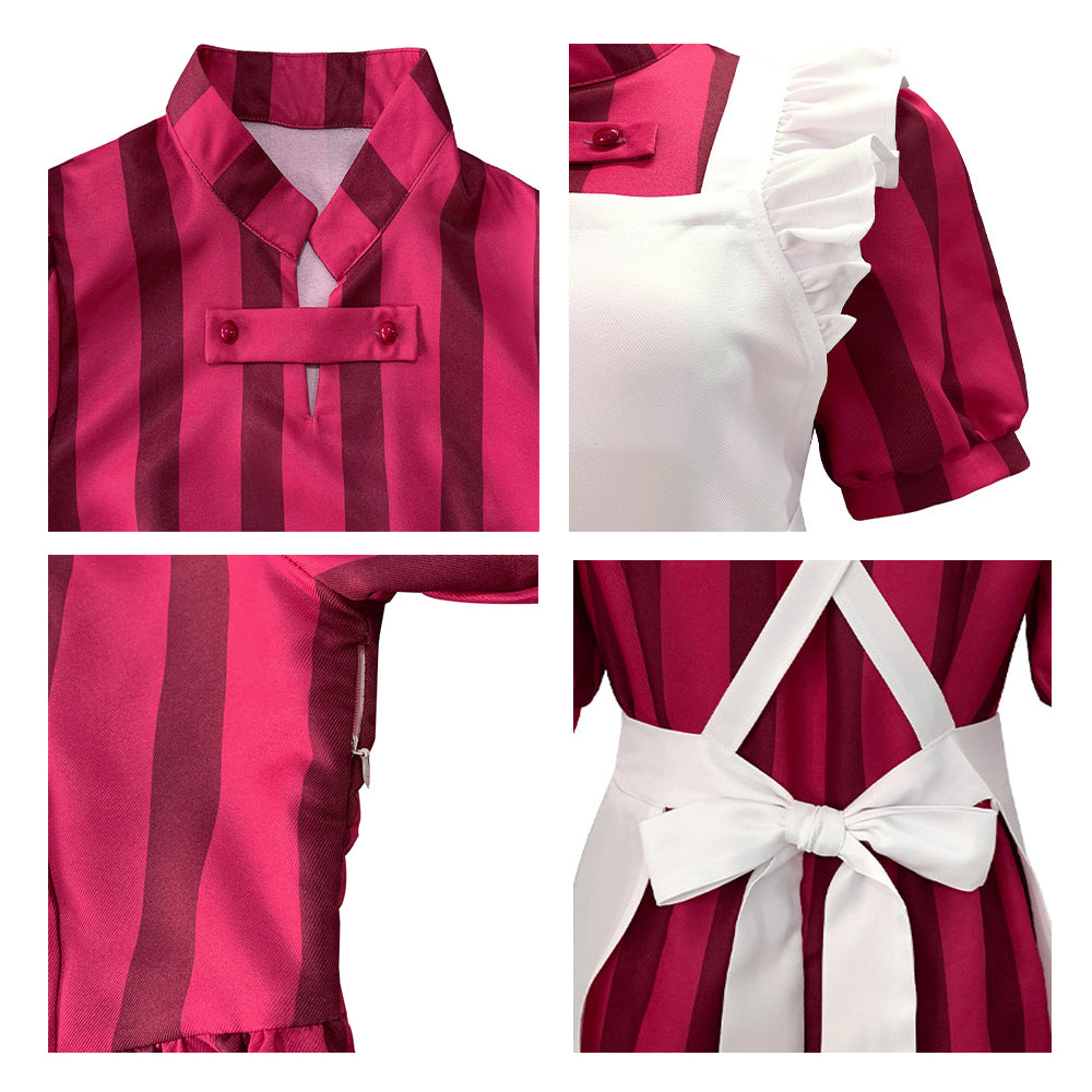 Lady Himi Cosplay Costume Maid Dress with Apron How Do You Live Halloween Dress Up Suit