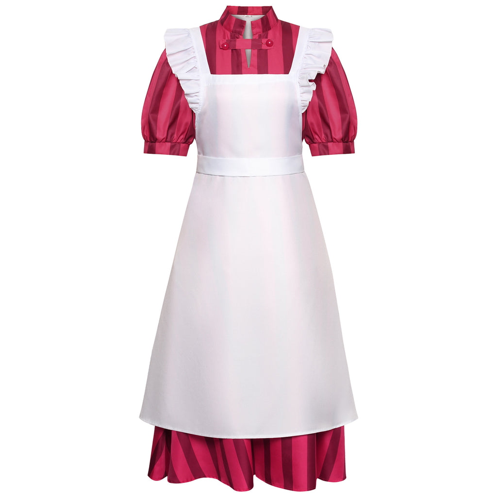 Lady Himi Cosplay Costume Maid Dress with Apron How Do You Live Halloween Dress Up Suit