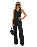 Women‘s Andy Black Vest and Trousers Set with Accessories for Professional Office Wear and Stylish Themed Parties Cosplay