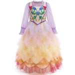 Lucy Gray Baird Costume Rachel Zegler as Lucy Cosplay Outfit Lavender Blouse and Tulle Skirt 2pcs Suit for Girls