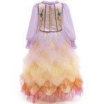 Lucy Gray Baird Costume Rachel Zegler as Lucy Cosplay Outfit Lavender Blouse and Tulle Skirt 2pcs Suit for Girls