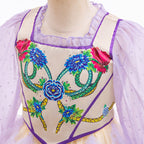 Lucy Gray Baird Costume Rachel Zegler as Lucy Cosplay Outfit Lavender Blouse and Tulle Skirt 2pcs Suit for Girls