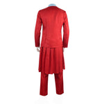 President Snow Costume Red Coriolanus Snow Cosplay Shirt Tops Pants and Skirt Outfit Full Set