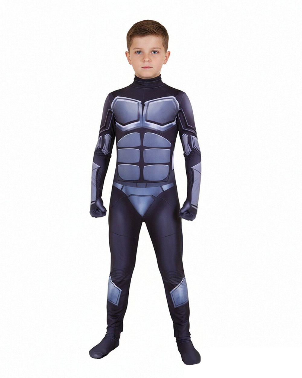 Boys Black Noir Costume Kids Adults Silent Knight Earving Cosplay Outfit for Role Play