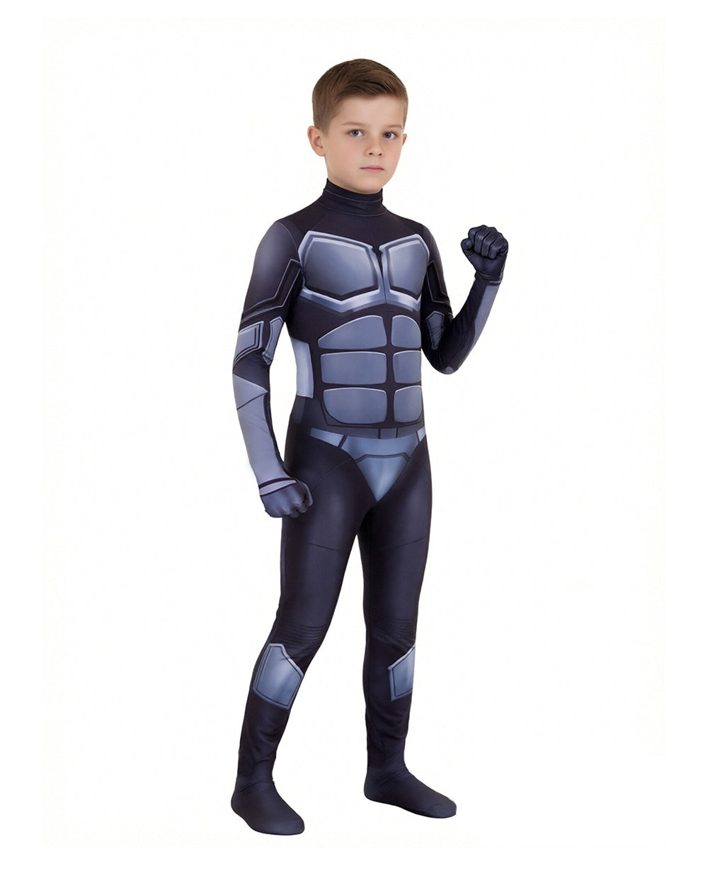 Boys Black Noir Costume Kids Adults Silent Knight Earving Cosplay Outfit for Role Play