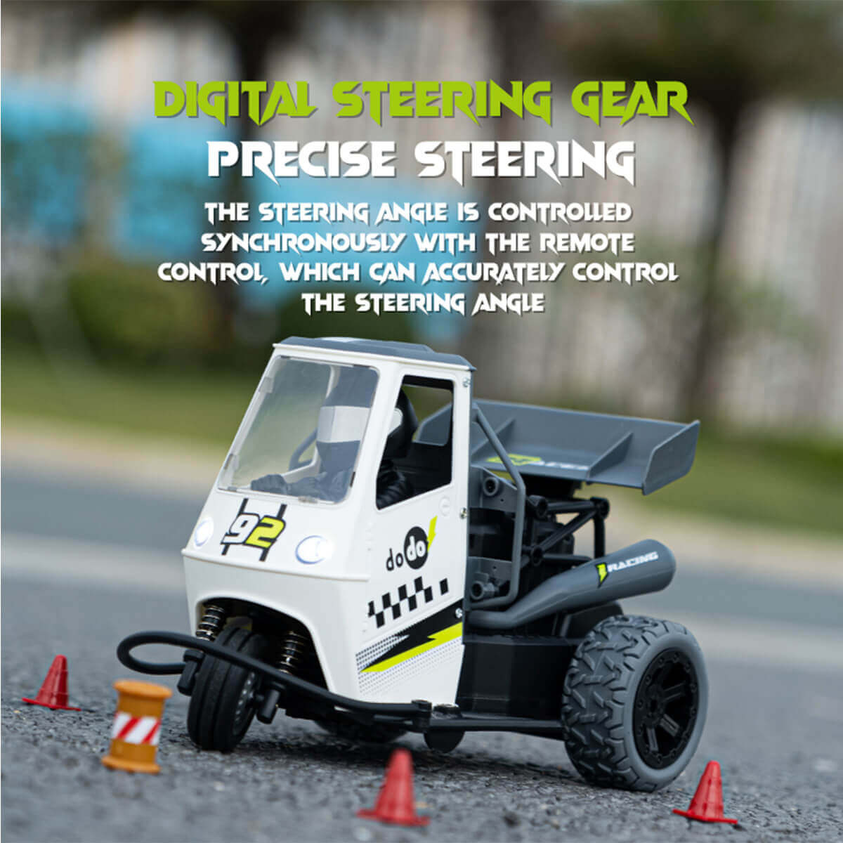 Rc Rider 1/16 RC Trike X-Rider Flamingo 2.4Ghz Three-Wheel Car Spray Simulation ...