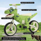 Toddler Dino Balance Bike No-Pedal Training Bike with Adjustable Handlebars and Carbon Steel Frame