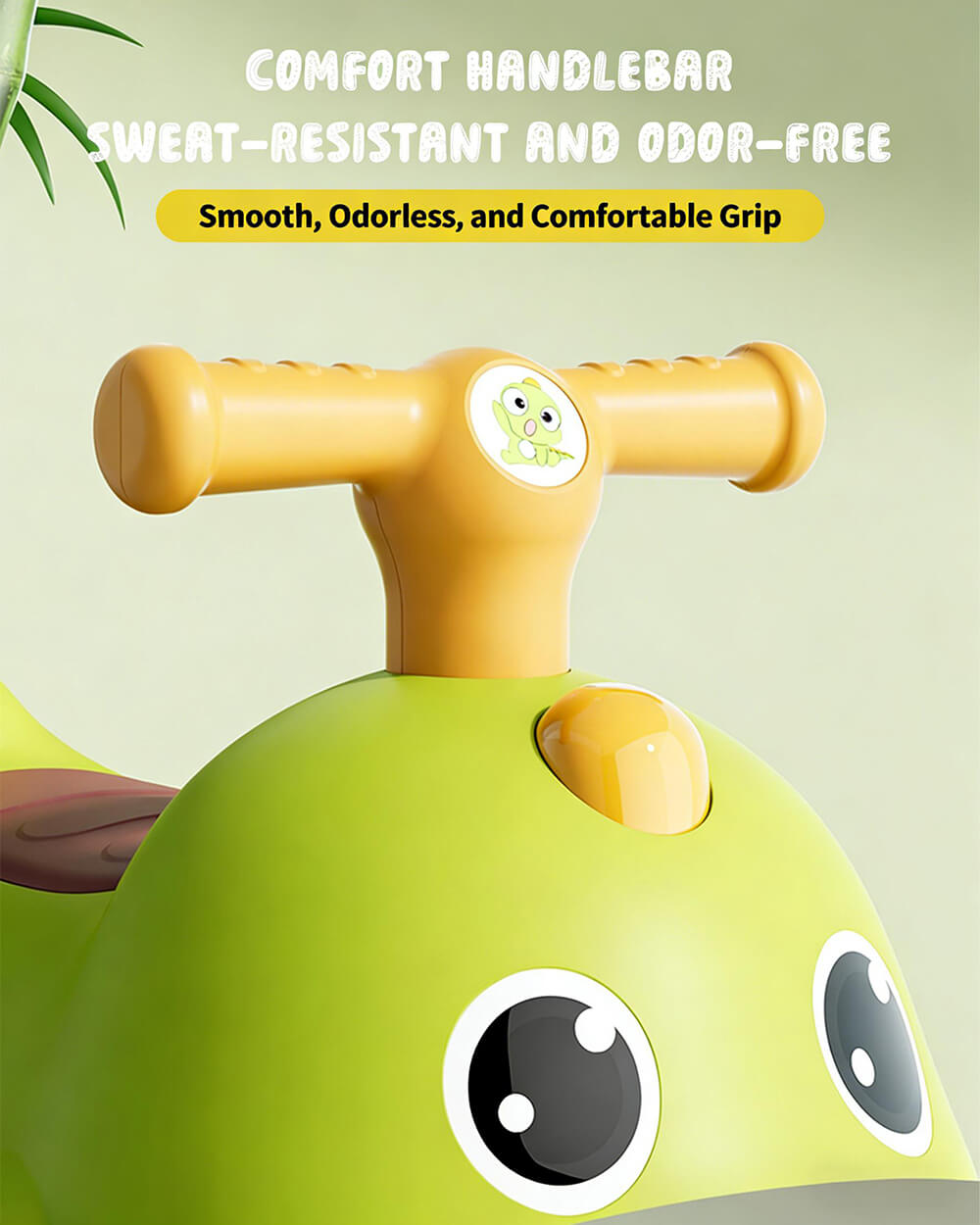 Toddler Dinosaur Wiggle Car 360° Silent wheels Anti-rollover Sliding Car with Light Music