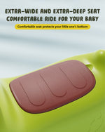 Toddler Dinosaur Wiggle Car 360° Silent wheels Anti-rollover Sliding Car with Light Music