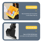 3-In-1 Toddler 6V Ride-On Push Car Kids 4WD Rechargeable Excavator with Fully Electric Digging Arm