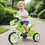 Toddler Tricycle Beginners Dinosaur Ride-on Toy with Adjustable Handlebars & Dino Sounds