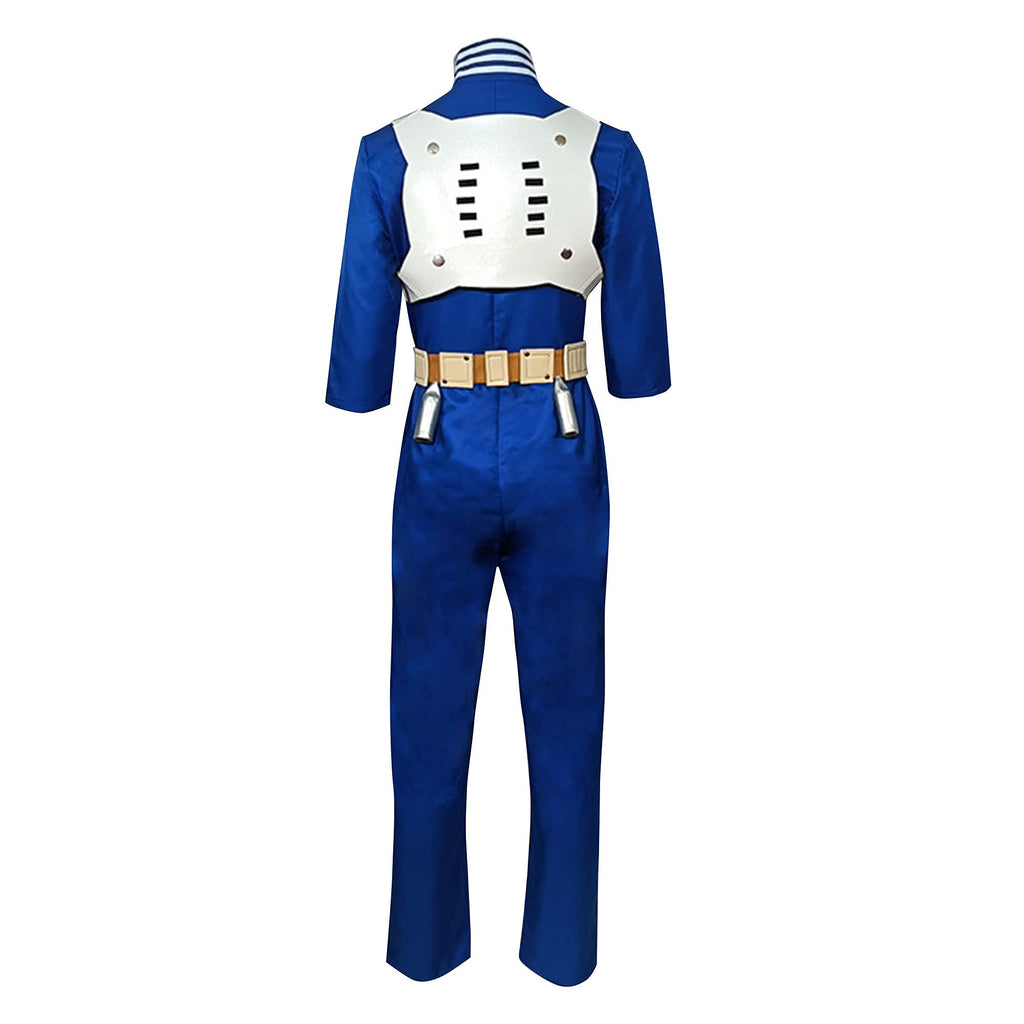 Adult Todoroki Costume Hero School Uniform Blue Jumpsuit Vest and Belt Full Set