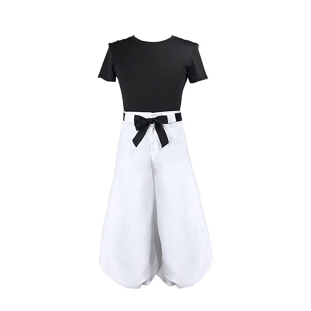 Adult Toji Cosplay Outfit Black Shirt Pants With Belt Full Set for Themed Party
