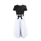 Adult Toji Cosplay Outfit Black Shirt Pants With Belt Full Set for Themed Party
