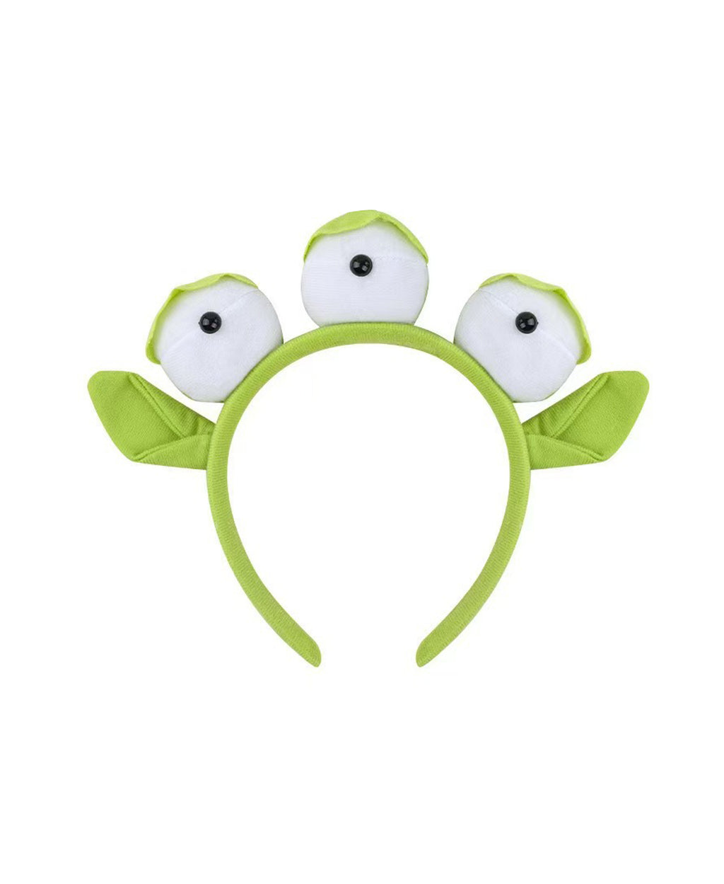 Girls Women Alien Cosutme Green Three Eyed Toy Companion Dress with Headband for Cosplay Party