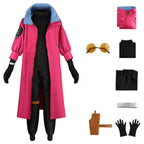 Vash The Stampede Cosplay Costume Halloween Cosplay Outfit with Gloves and Glasses for Adult