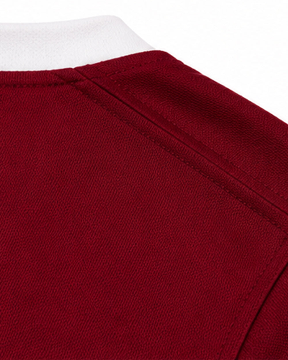 USA Womens Shirts Burgundy V-neck Cropped Jersey with Custom Number for Football Game Night Tailgating