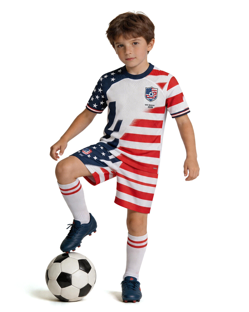 USA Soccer Jersey 2026 Host Nation Football Uniform with Stars and Stripes for Game Day Support