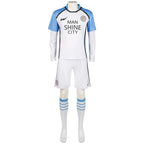 Unisex No.11 Nagi Seishiro Costume Manshine City Football Uniform Hyoma Chigiri Jersey