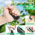 Deluxe Box Cutter Automatic Utility Knife Retractable Utility Cutter With Safety Blade 5PCS Spare Blades