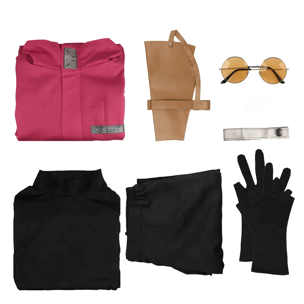 Vash The Stampede Cosplay Costume Halloween Cosplay Outfit with Gloves and Glasses for Adult