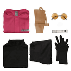 Vash The Stampede Cosplay Costume Halloween Cosplay Outfit with Gloves and Glasses for Adult