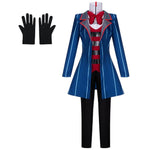 Adult Vox Costume Hazbin TV Demon Hotel Vox Cosplay Outfit Coat Pants and Accessories Full Set for Halloween