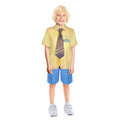 Boys Element City Wade Cosplay Costume Yellow Shirt and Blue Shorts Set