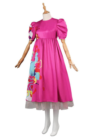 Weird Doll Dress Kate McKinnon Hot Pink Cosplay Costume Halloween Outfit for Kids Adults