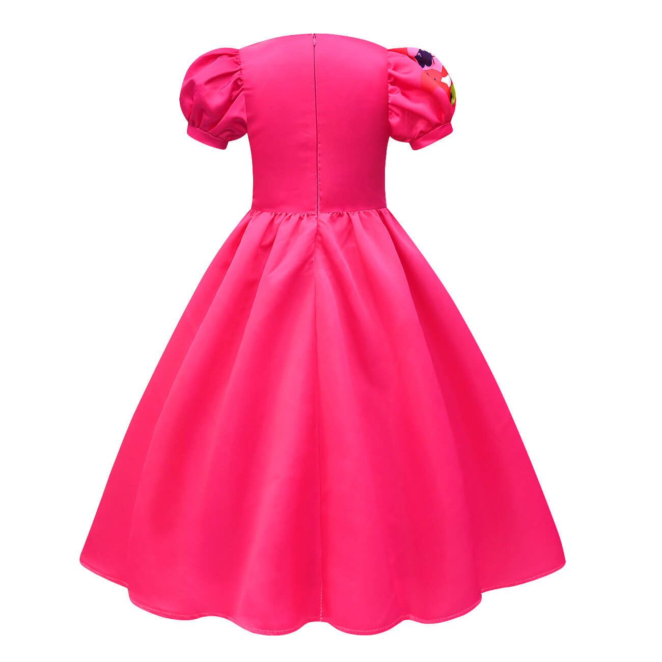 Weird Pink Dress Kate McKinnon Cosplay Costume Hot Pink Puff Sleeve Dress