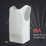 White Bulletproof & Stabproof Vest NIJ IIIA Level Body Armor Concealed Undershirt