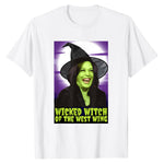 Wicked 2024 The Witch Tee Shirt Plus Size Unisex The Witch of The West Outfit Green T-shirt for Daily Wear