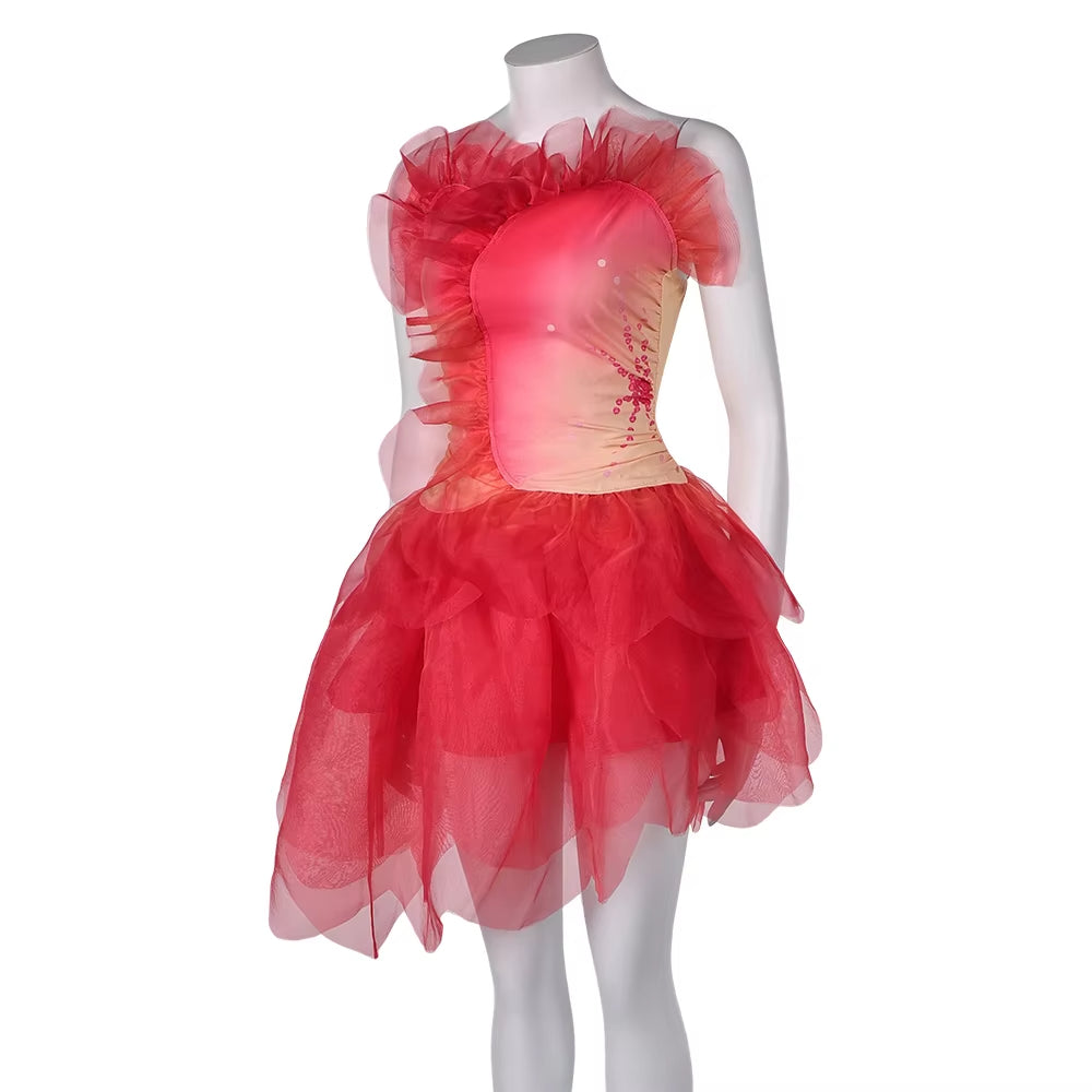 Glinda Dress Ariana Grande Cosplay Costume Women Dress Up Outfit
