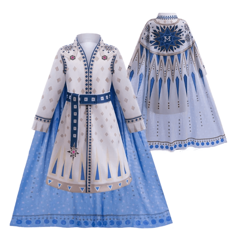 Wish King Magnifico Costume Kids Adults The Ruler of Rosas Coat Cloak Belt Suit for Cosplay