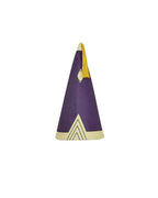 Olruggio Magic Outfit Purple Hooded Cloak with Royal Blue Lining Shirt Skirt and Iconic Thimble Hat for Cosplay