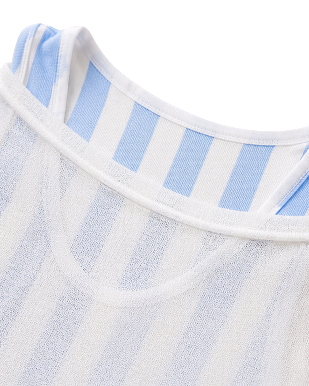 Women Argentina Jersey Off-Shoulder Sky Blue White Shirt and Dress 2pcs Suit for Match Day and Beach Vacation