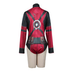 Lady Deady Pool Costume Women Sexy Long Sleeve Bodysuit Halloween Cosplay Outfit