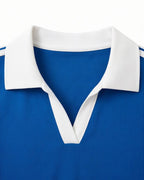 Women France Soccer Jersey Blue Polo Catch Me If You Can Shirt for Stadium Soccer Match Day Celebration