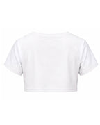 Women Germany Jersey 2026 White Cropped Short-Sleeve T-Shirt for Sports Bar Game Night