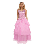 Adult Glinda Outfit The Good Witch Costume Pink Witch Fancy Dress for Party Event Musical